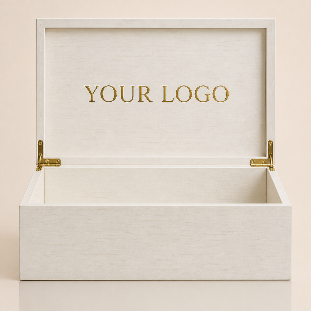 Executive Wooden Gift Box with Engraved Logo