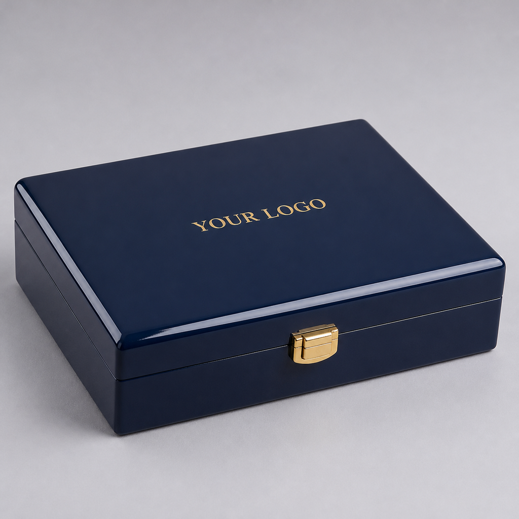 Executive Wooden Gift Box with Engraved Logo