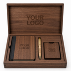 Executive Wooden Gift Box with Engraved Logo