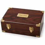 Executive Wooden Gift Box with Engraved Logo
