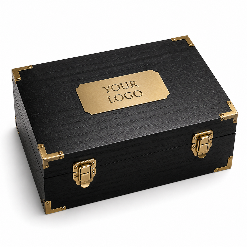 Executive Wooden Gift Box with Engraved Logo