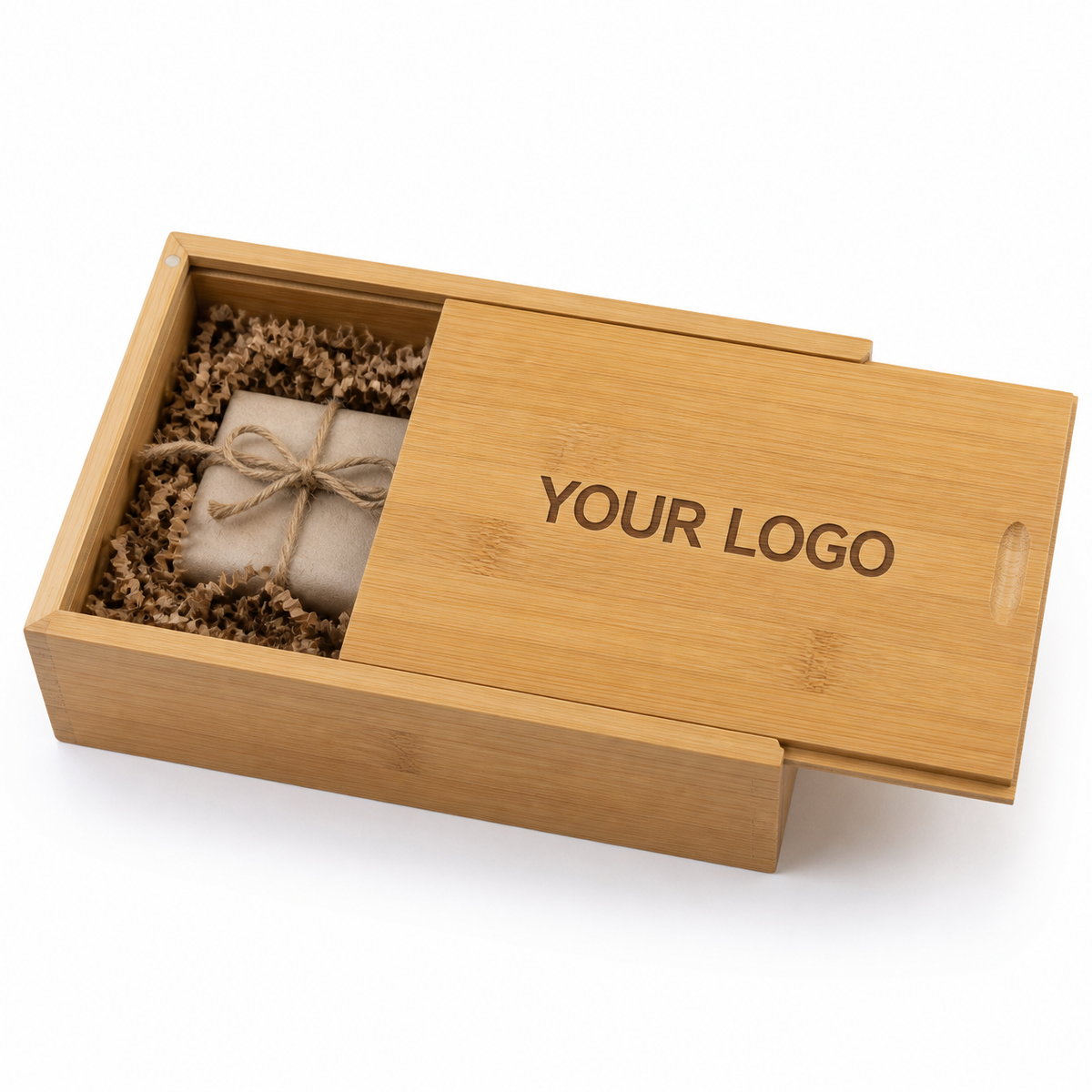 Executive Wooden Gift Box with Engraved Logo