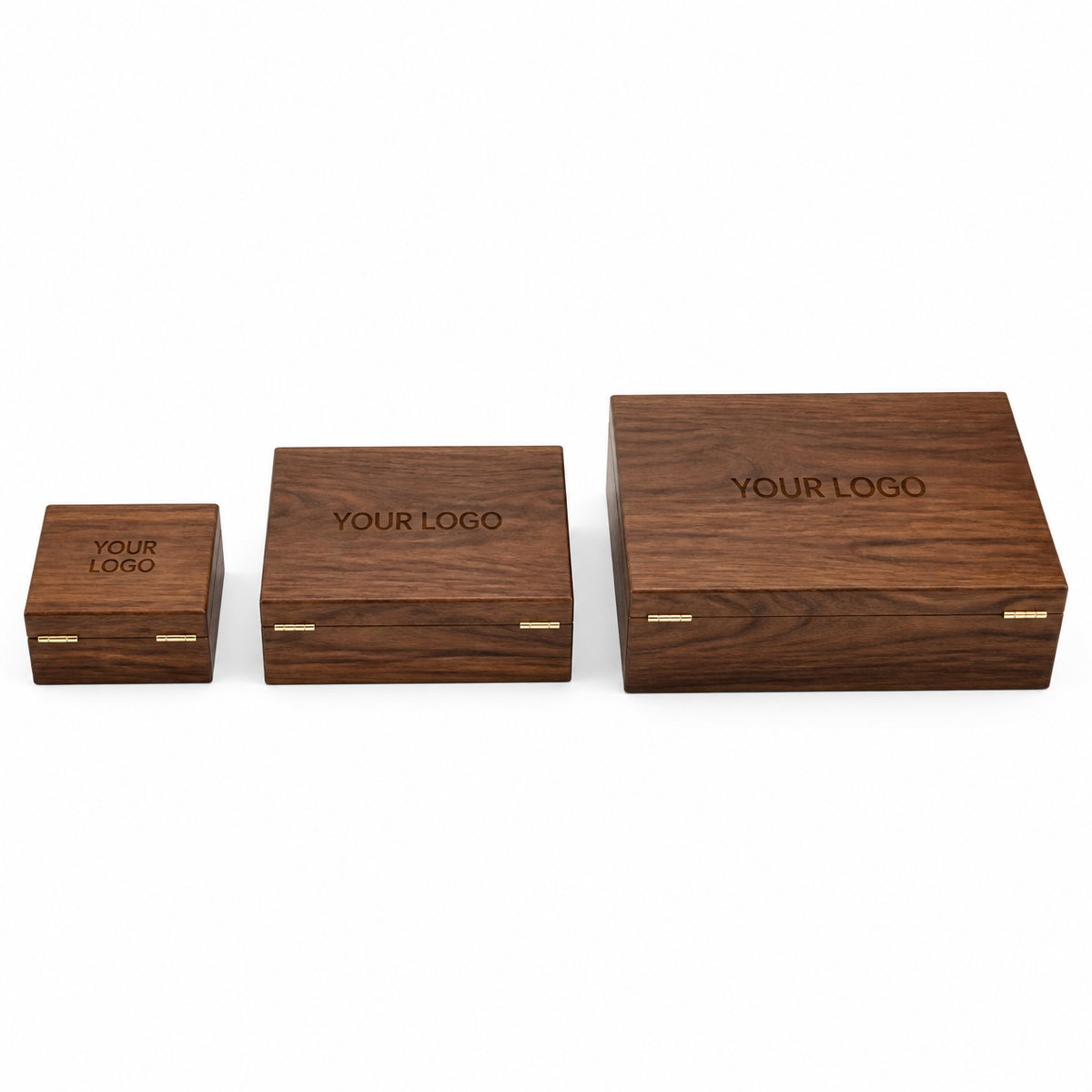 Executive Wooden Gift Box with Engraved Logo