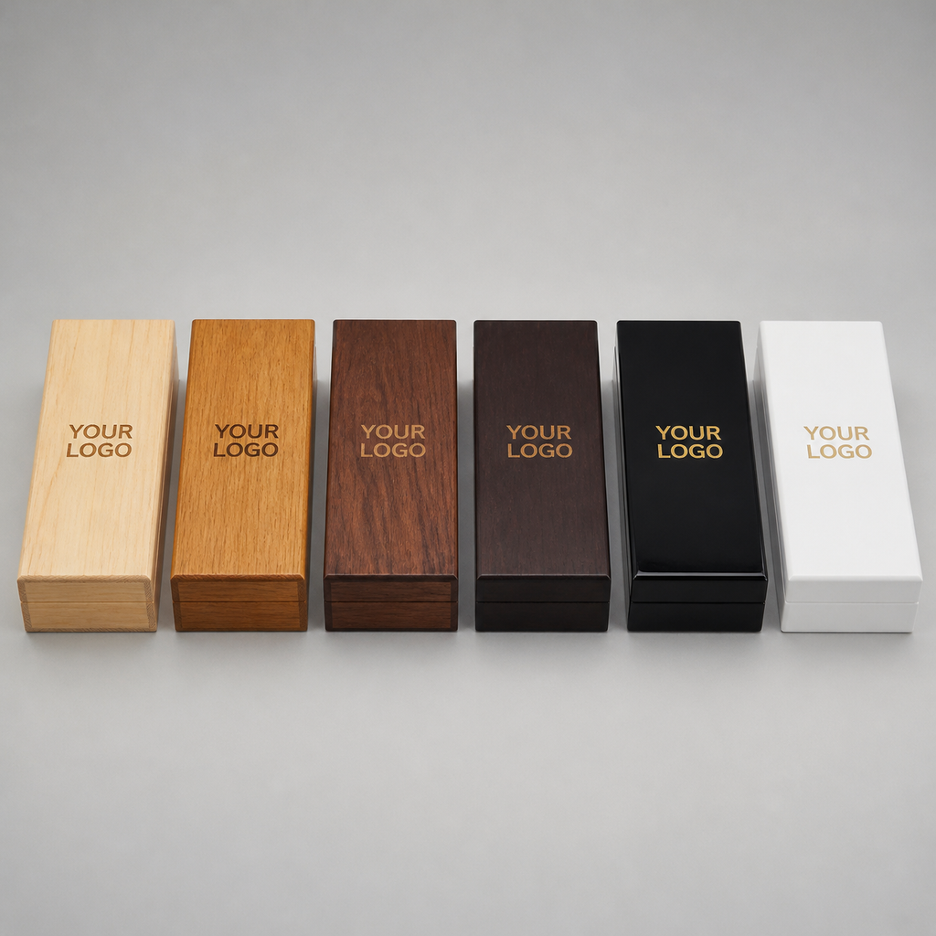 Executive Wooden Gift Box with Engraved Logo