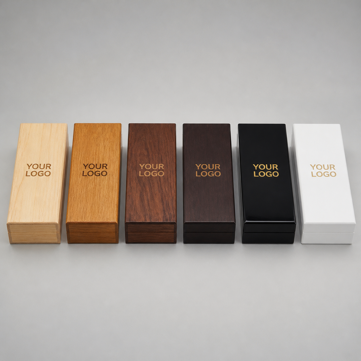 Executive Wooden Gift Box with Engraved Logo