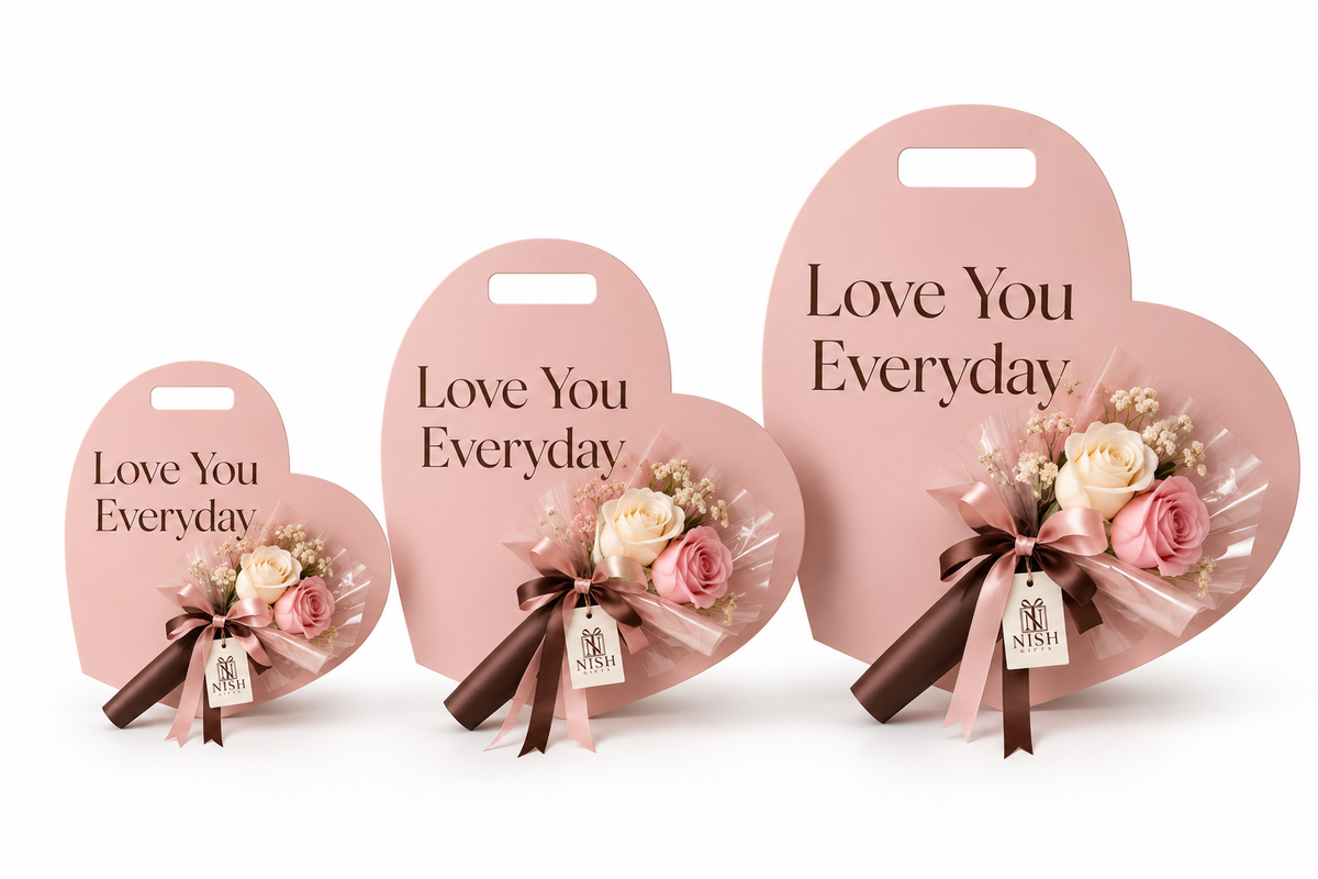 Heart-Shaped Floral Gift