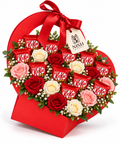 Roses & KitKat Chocolate Gift Basket